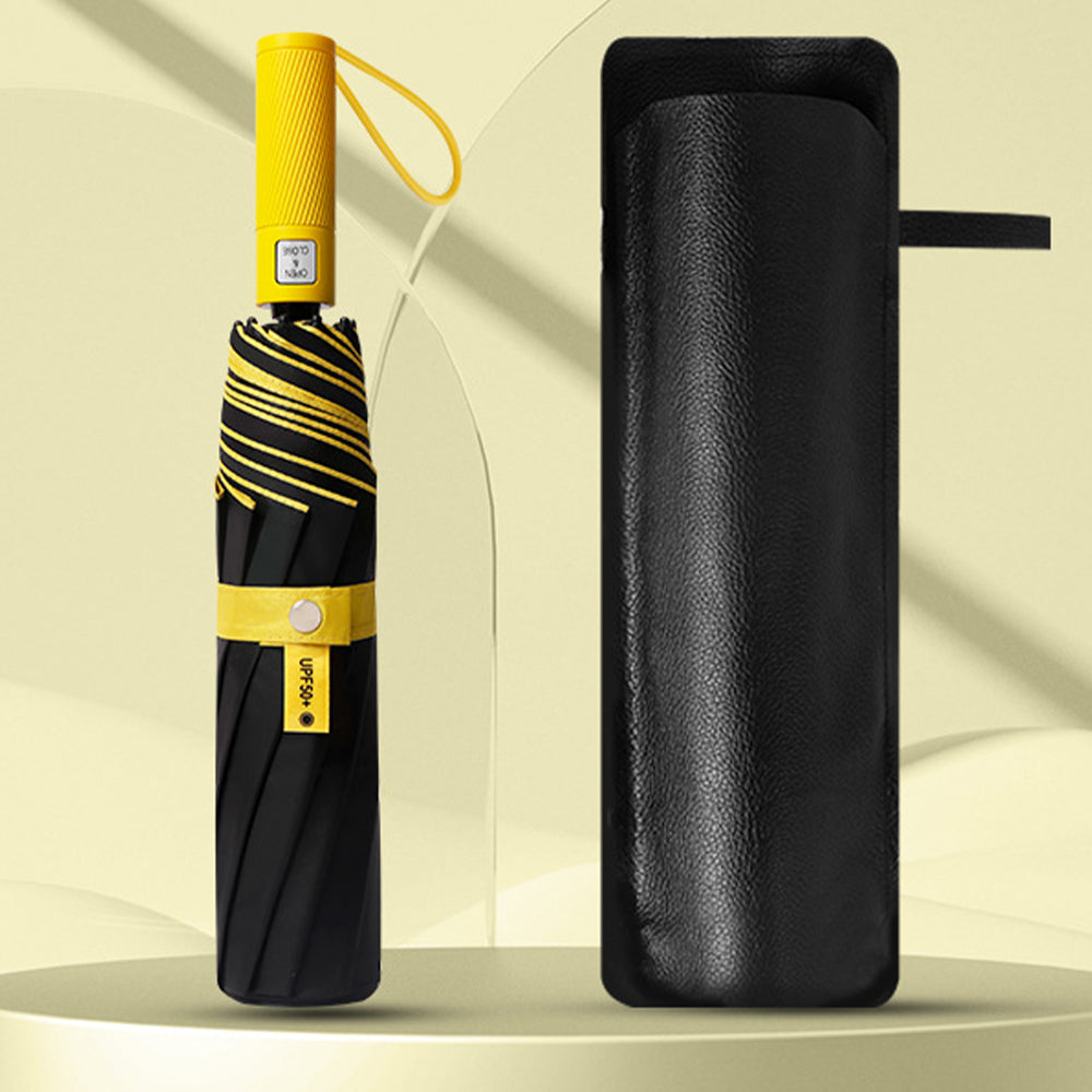 Portable Windproof Folding Umbrella- Yellow