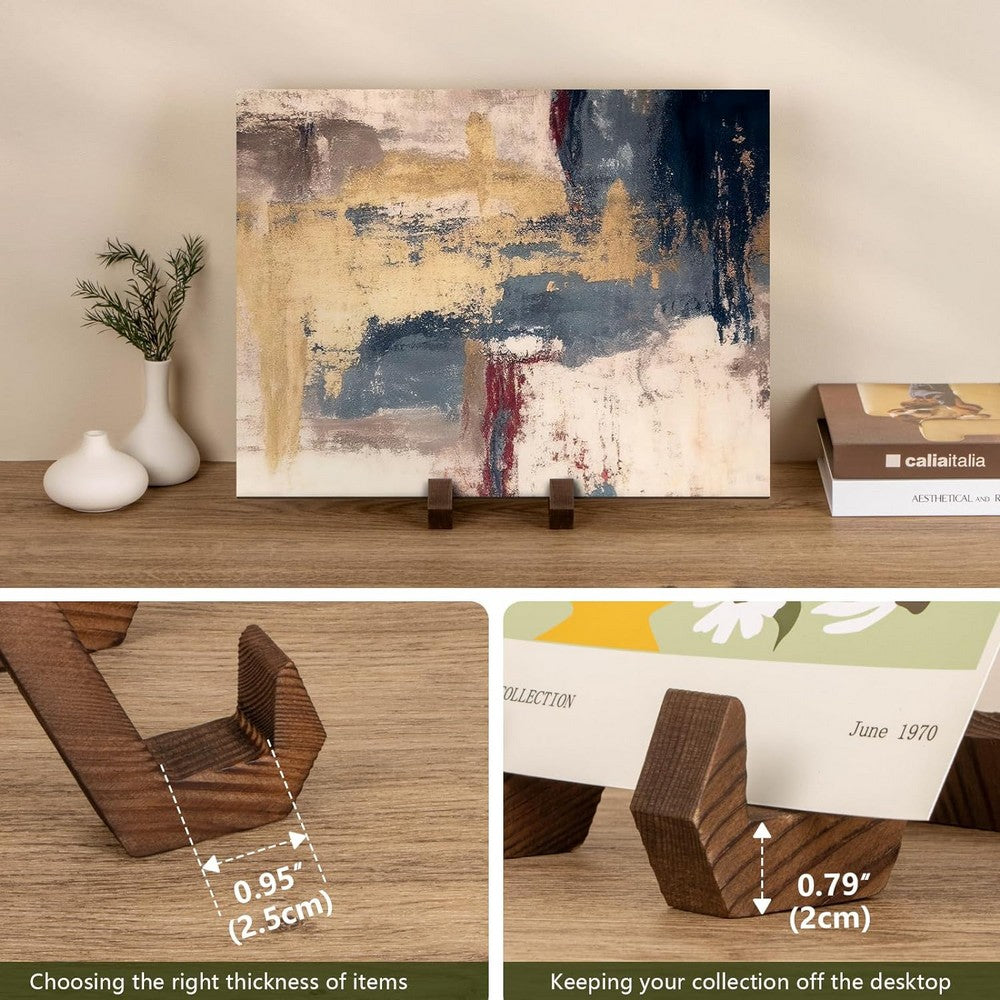 3pcs Picture Display Stand Plate Holder for Picture Frame Dish Photo Plaque Platter