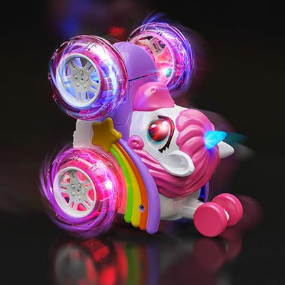 Remote Control 4WD RC Stunt Car 360-degree Rotating with Lights Christmas Gift Style 1