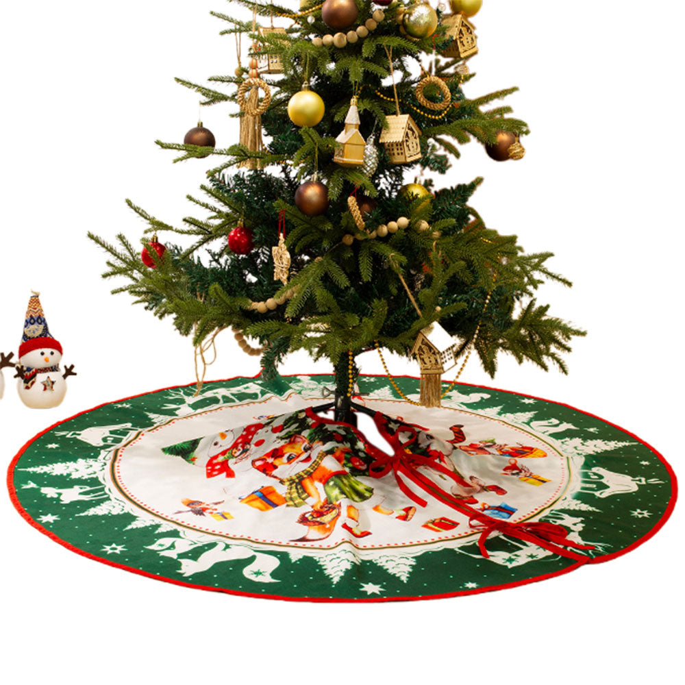 Christmas Tree Skirt Xmas Tree Decoration Christmas Tree Mat Style 2