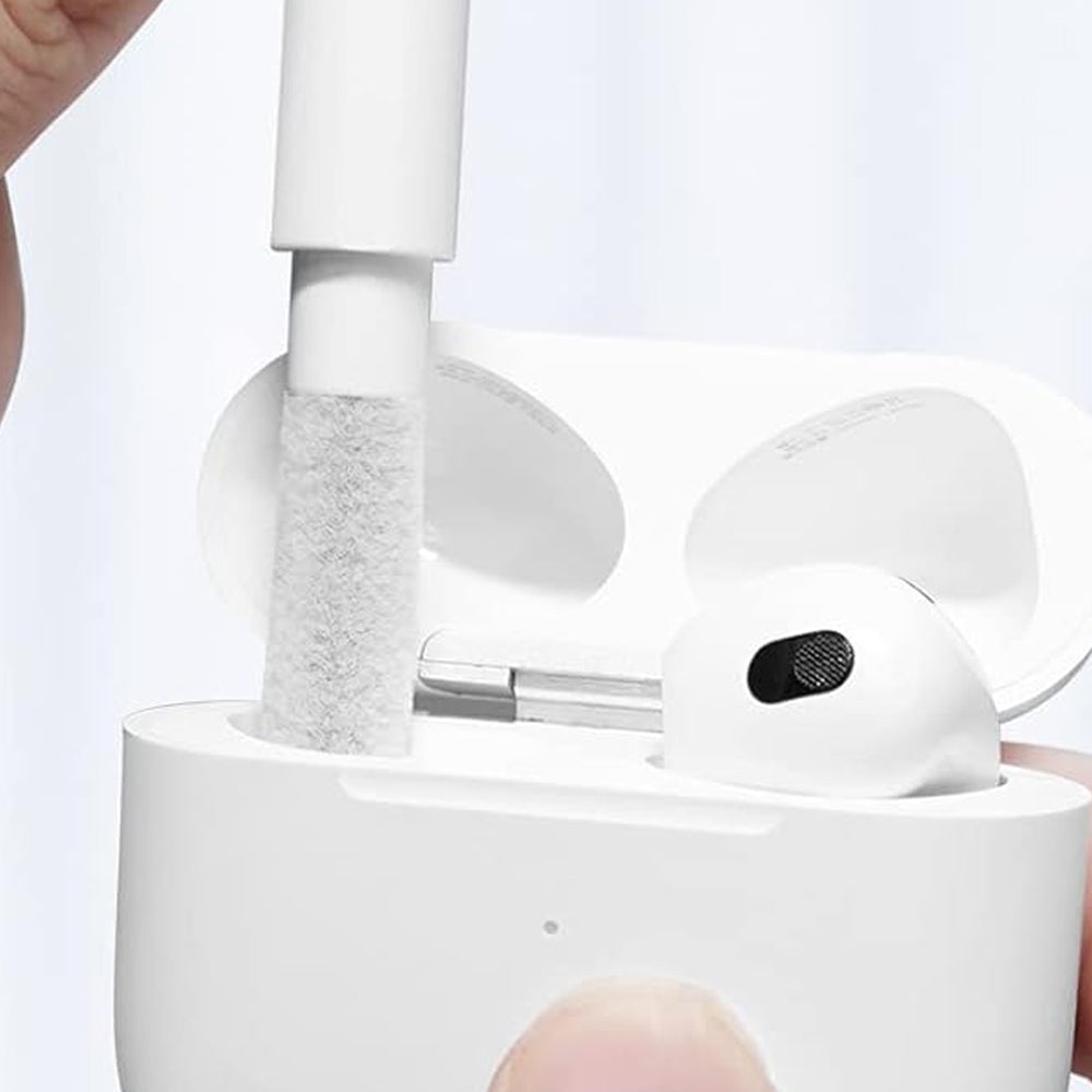 For Apple AirPods 3rd Generation Silicone Protective Case Cover with Cleaner Kit and Keychain Black