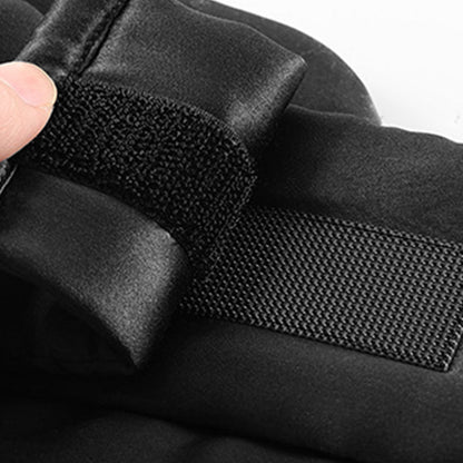 Silk Eye Mask for Sleeping Soft Pressureless Eye Cover Large Size Sleep Mask Black