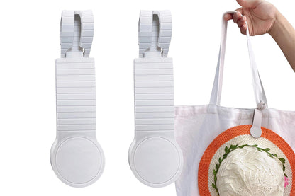 2Pcs For Luggage Magnetic Hat Clip Travel Accessories Hat on Bag Clip Hat Holder-Grey