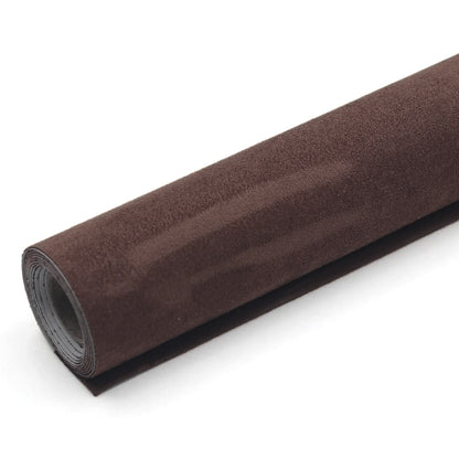 Self-Adhesive Faux Suede Repair Patch for Car Interior Door Panels Center Console-Brown