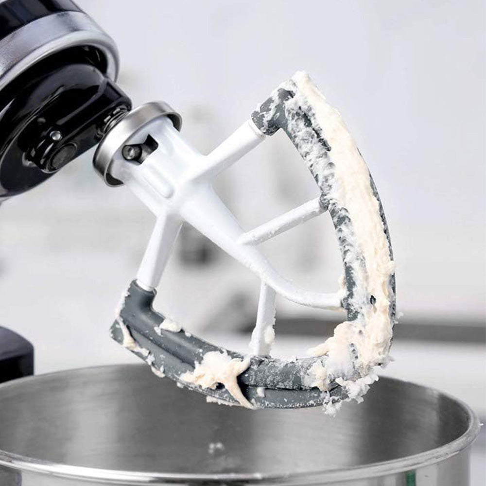 Silicone Coated Dual Edge Beater Compatible with KitchenAid 4.5¨C5 Quart Stand Mixer