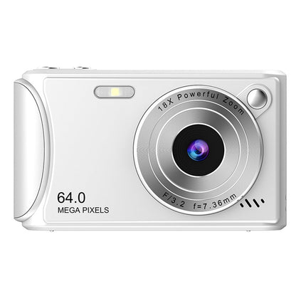2.4-Inch Digital Point & Shoot Camera with 16X Zoom for Teens and Beginners White