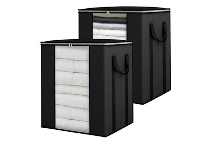 120L Foldable Blanket Moving Storage Bag - Black