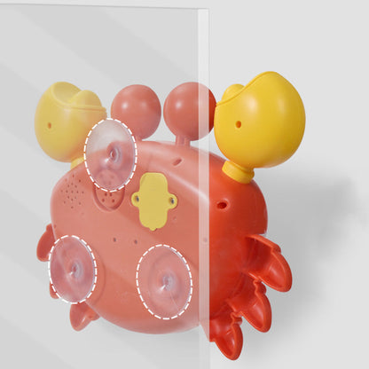 Crab Bubble Machine Bath Toy ¨C With Music for Kids and Toddlers Bath Time Fun Red
