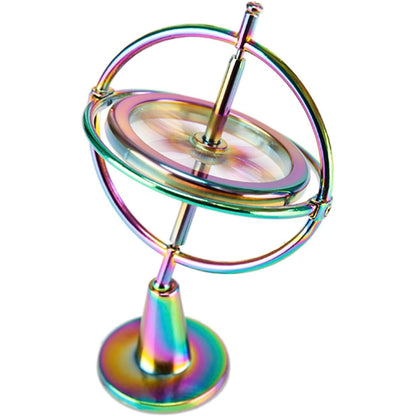 Metal Gyroscope Educational Fingertip Gyro Toy Speed Balance Spinning Top Gyroscope Mixed Color
