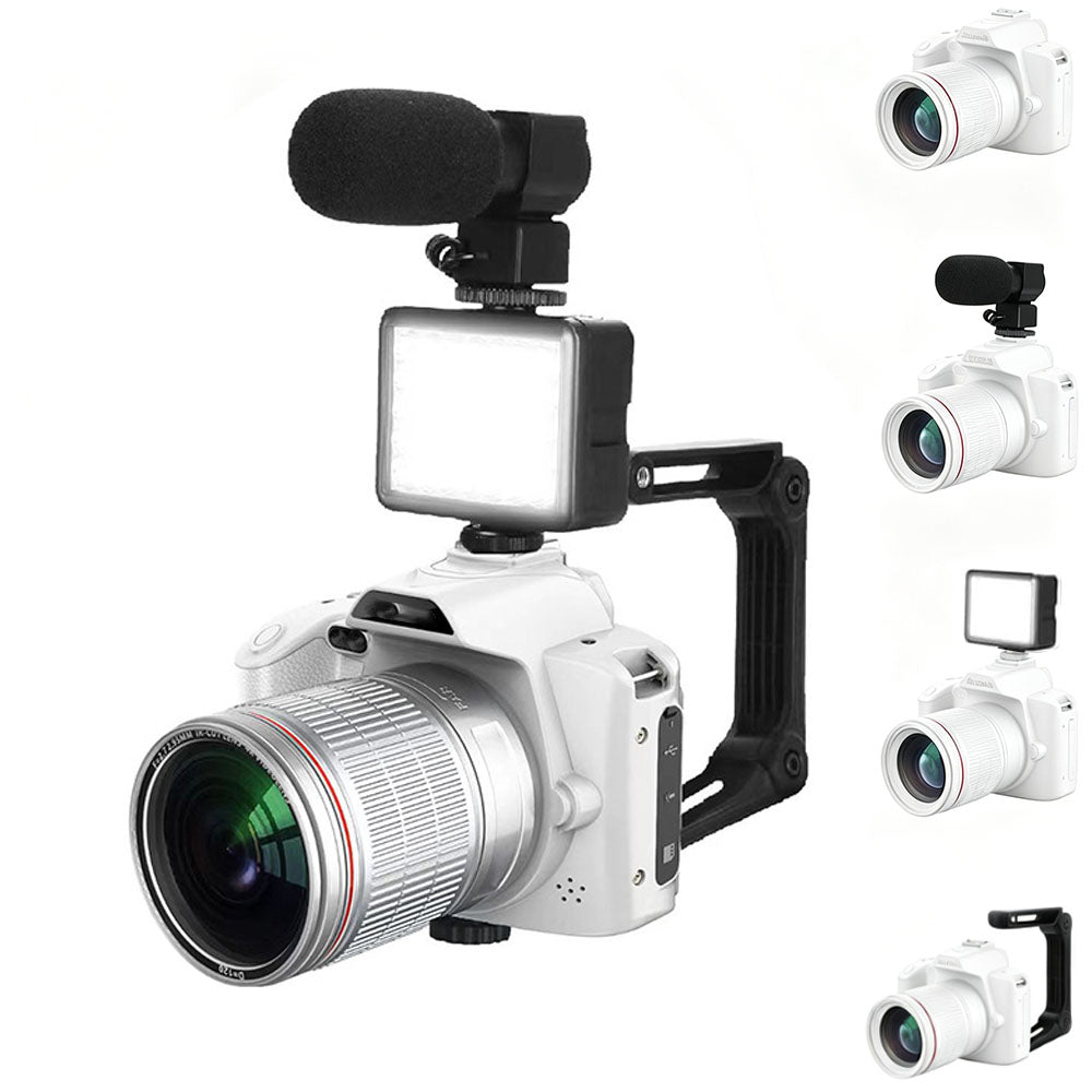 4K 64MP WiFi Dual Lens Digital Camera with Night Vision-White