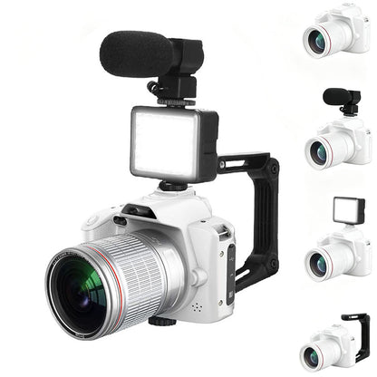 4K 64MP WiFi Dual Lens Digital Camera with Night Vision-White