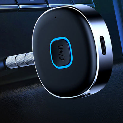 Bluetooth 5.0 Wireless Audio Receiver Portable 3.5mm Aux Car Adapter for for Car Home Stereo Speaker