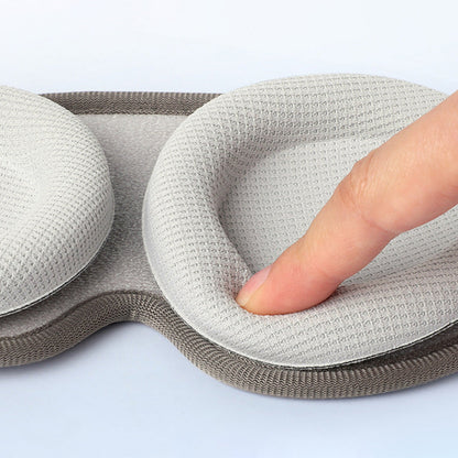 Light Blocking Sleep Eye Mask Adjustable Sleeping Mask for Travel Nap Light Grey