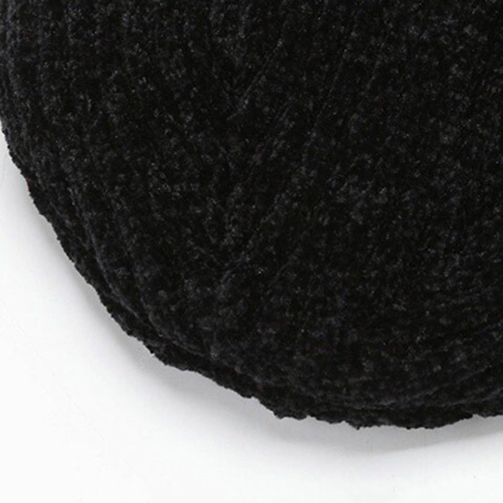 Knitted Hat Winter Warm Beanie Cap for Outdoor Sports Activities Black