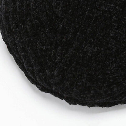 Knitted Hat Winter Warm Beanie Cap for Outdoor Sports Activities Black