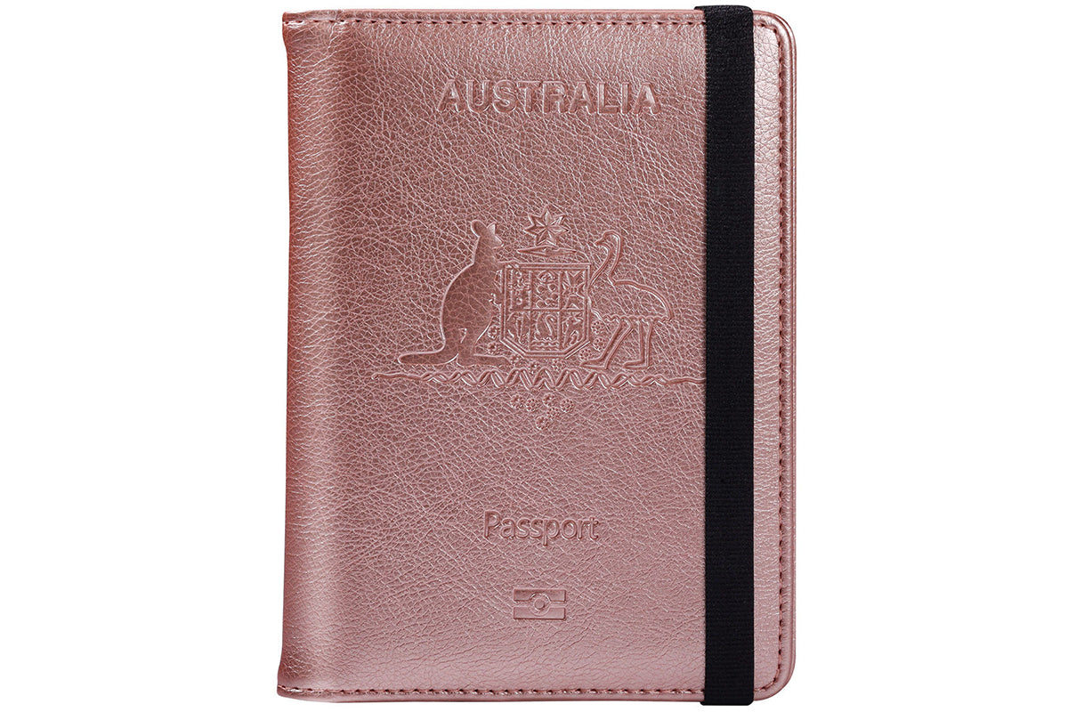RFID Blocking Passport Wallet Water Resistant Travel Document Organizer -Cuticolor