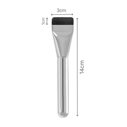4 Pack Flat Foundation Brush Straight Head Makeup Brush for Liquid Foundation Face Mask