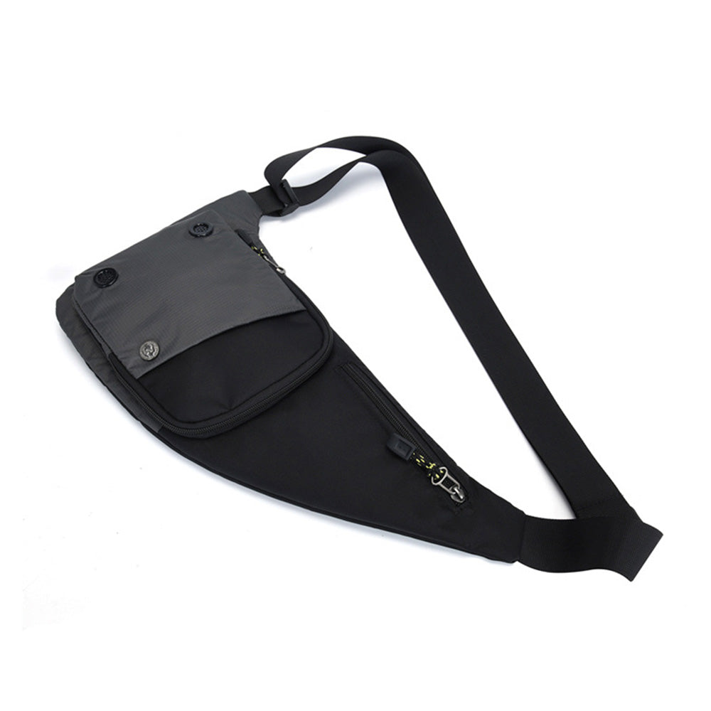 Chest Sling Bag Unisex Large Capacity-Drak Grey