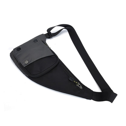 Chest Sling Bag Unisex Large Capacity-Drak Grey