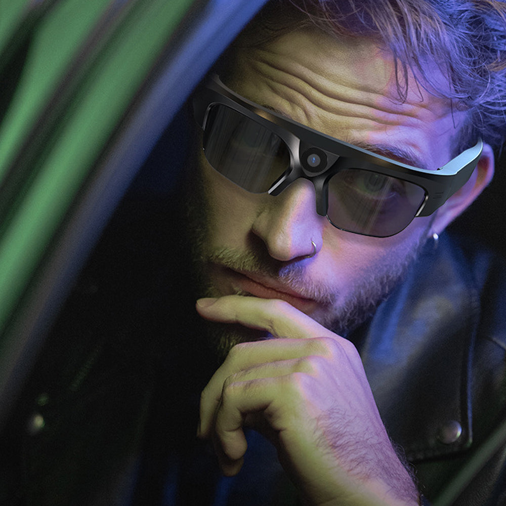 4K HD Sunglasses Camera Bluetooth Sunglasses for Outdoor Sports with 256G TF Card