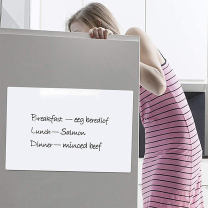 Fridge Whiteboard Set Dry Erase Board with Pen Marker Eraser for Kitchen Home Memo Reminder
