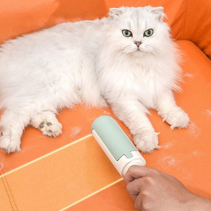 Pet Hair Remover Roller Reusable Pet Fur Remover for Couch Car Seat Carpet Bedding Clothing White