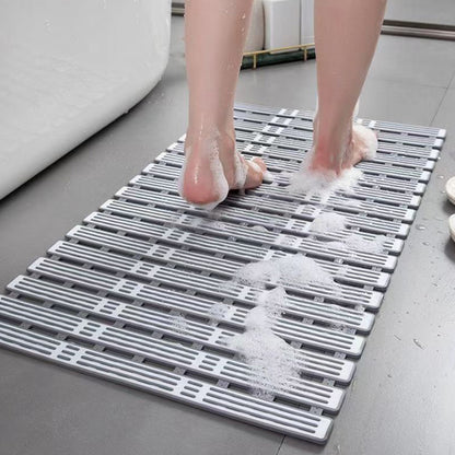 Non Slip Shower Mat with Suction Cups-Grey
