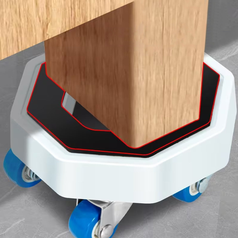 Universal Furniture Mover Wheel Set with Sliding Base & Lifting Rod