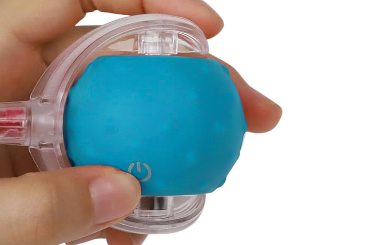 Interactive Cat Toys Ball for Indoor Cats Moving Cat Ball with Elastic Tail -Blue