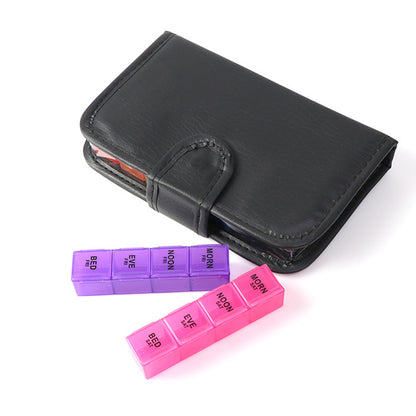 Weekly Pill Organizer Individual Medicine Containers for Vitamins Supplements-Colorful