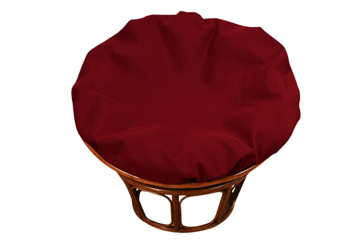 Papasan Cushion Cover Water-Resistant Papasan Chair Cushion Slipcover -Wine Red