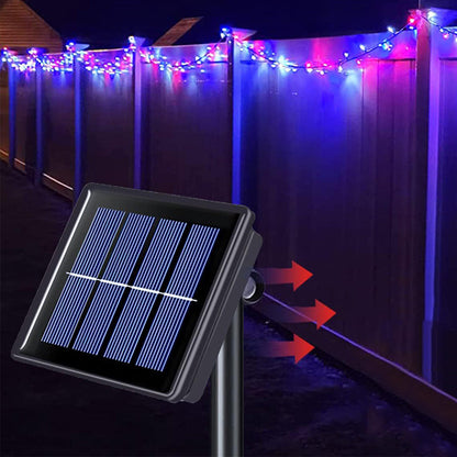 22M 200LED Solar String Lights for Outside 8-Mode Solar Garden Decorative Light for Patio Yard Tree Party