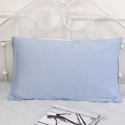 Pillowcase and Pillow Towel Set Cooling Pillow Covering Decorative Cushion Cover Set Blue
