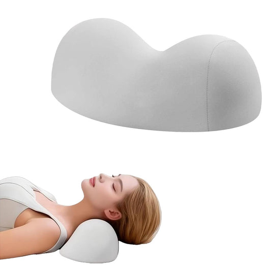 Small Neck Stretcher Pillow Soft Cervical Traction Neck Pillow for Tension Muscle-Grey