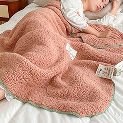Sherpa Throw Blanket Winter Fuzzy Throws Cozy Blanket Pink