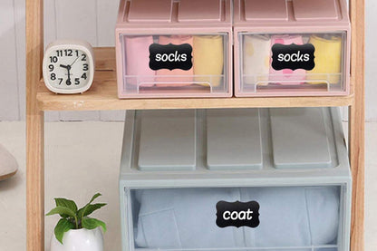 300 Water-Resistant Chalkboard Label Stickers