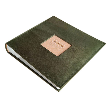 200 Photo Album with Memo Space Storage Book - Green