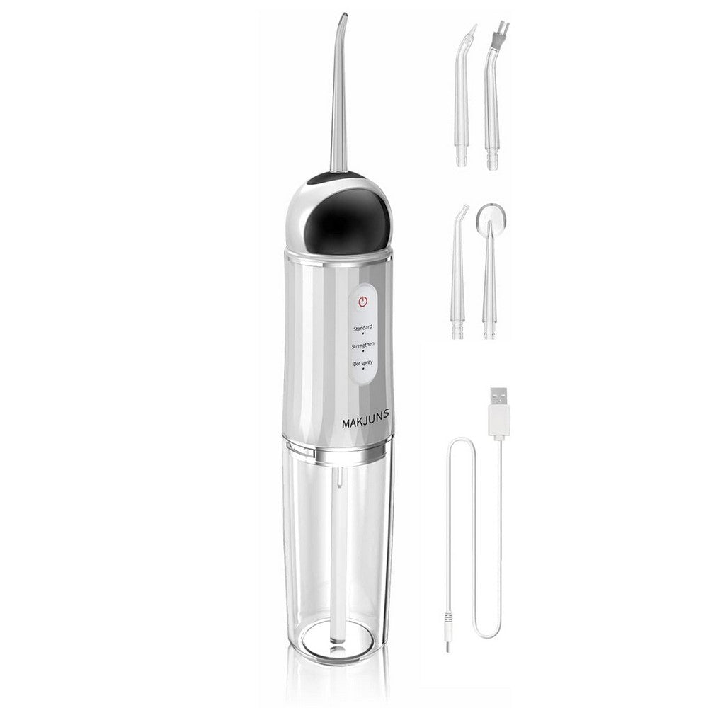 Electric Water Flosser for teeth with 4 Jet Tips Portable Floss Irrigation Cleaner-Black