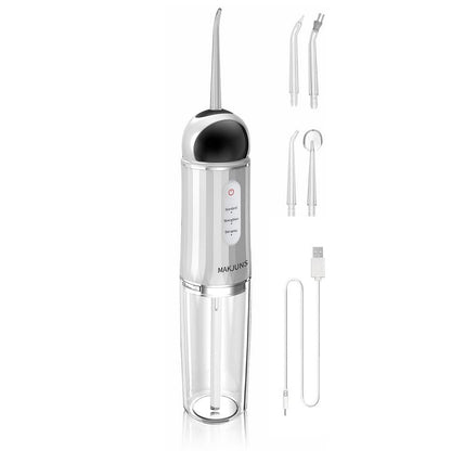Electric Water Flosser for teeth with 4 Jet Tips Portable Floss Irrigation Cleaner-Black