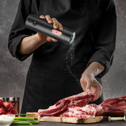 2 Piece Rechargeable Electric Salt Pepper Grinders