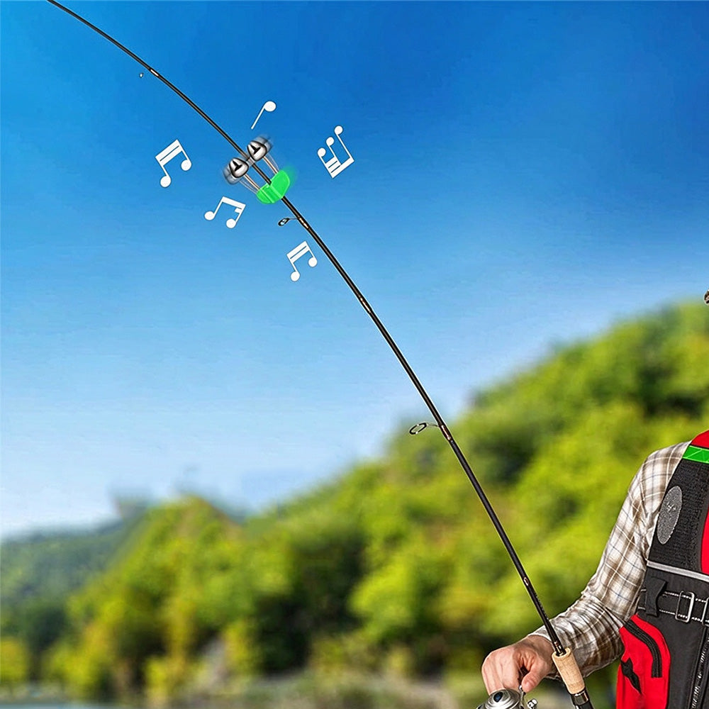 20 Piece Fishing Bite Alarm Bells for Rod Tips Day and Night