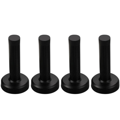 4 Pack Stainless Steel Door Stop-Black