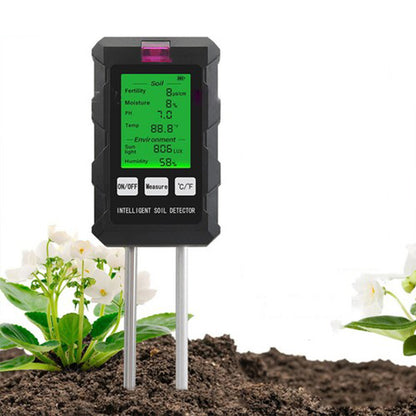6 in 1 Soil Moisture Meter with PH Meter and Plant Temperature for Garden