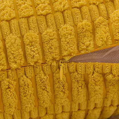 2Pcs Set Throw Pillow Covers Neutral Decorative Pillowcase for Couch Bed Sofa Yellow