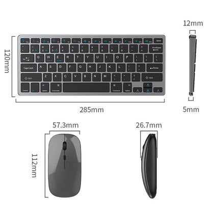 Compact Wireless Keyboard and Mouse Combo