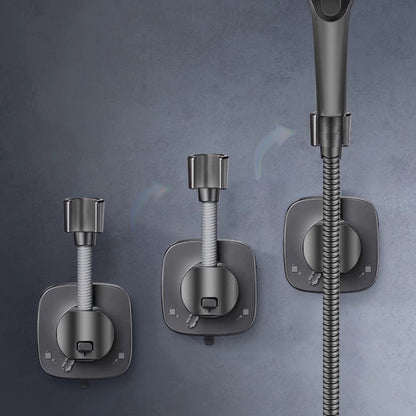 Detachable Suction Cup Shower Head Holder for Bathroom Bathtub Rental Hotel-Grey