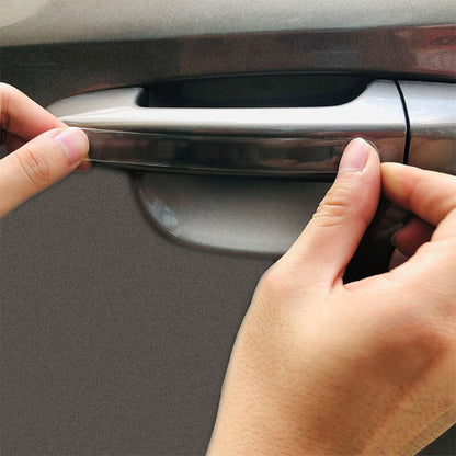 Car Door Handle Protective Scratch Guard Strip Set Transparent Anti-collision