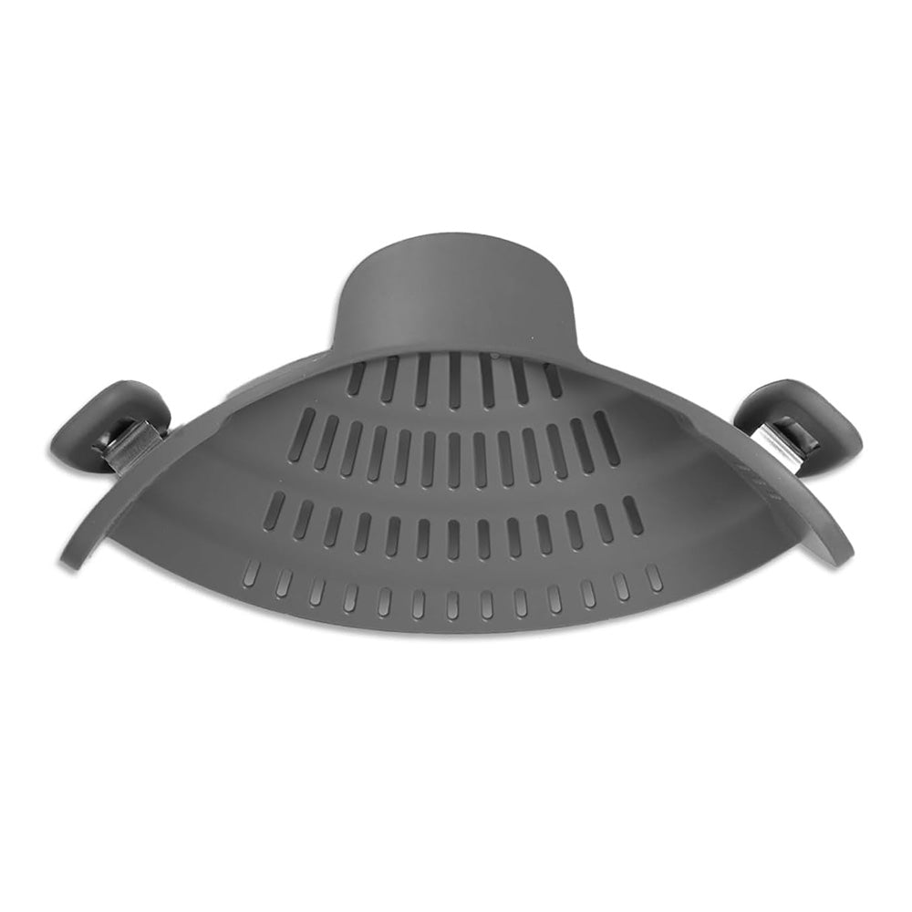 Clip-On Silicone Kitchen Strainer ââ‚?For Pasta  Noodles  Vegetables  Fruit Gray
