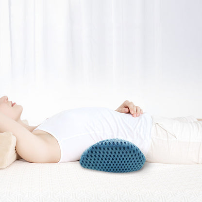 Ergonomic Lumbar Support Pillow Memory Foam Back Pillow for Car Seat Chair Recliner Bed Blue