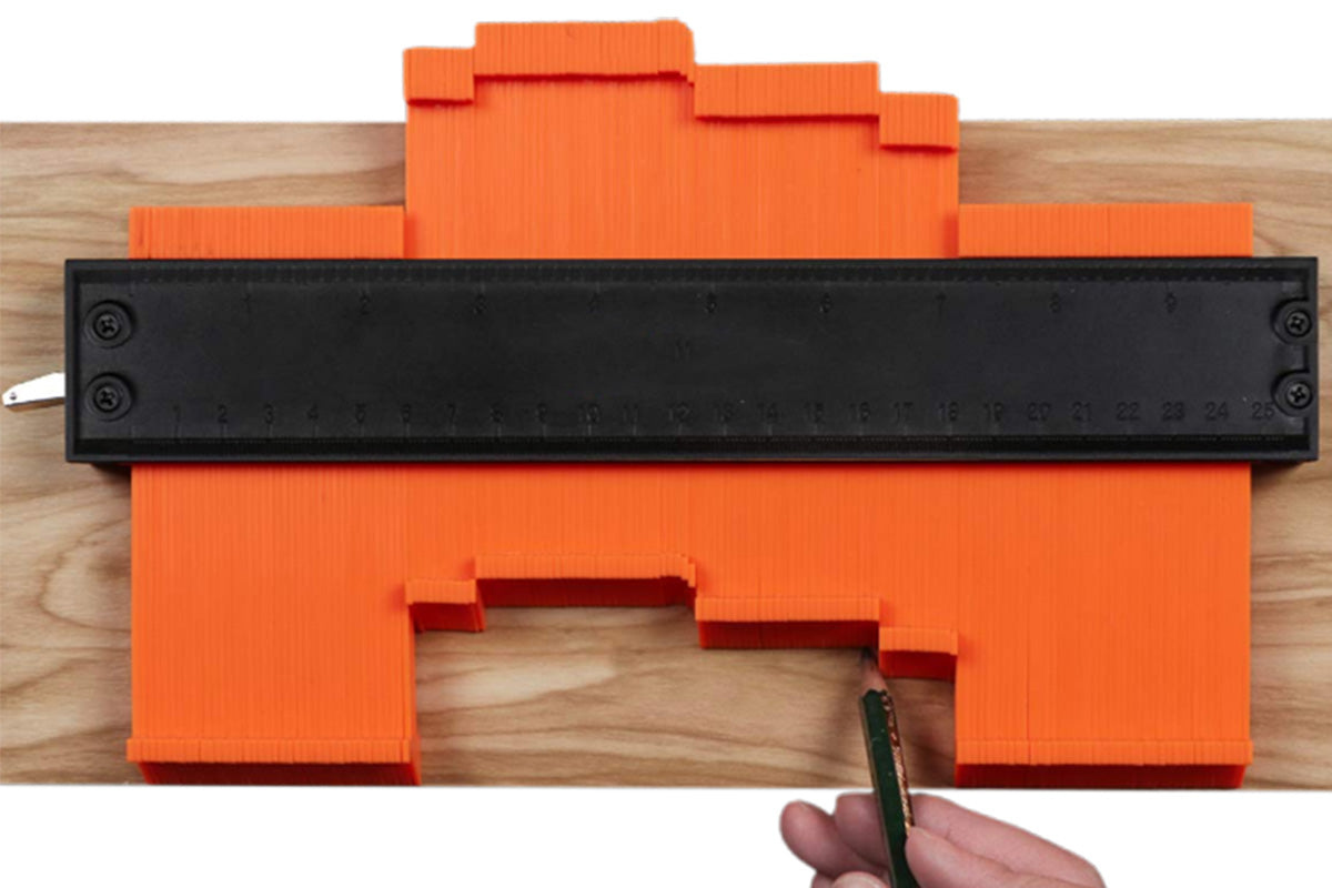 2Pcs Contour Gauge with Lock and Adjusting Screws 10 Inch Wide Profile Tool